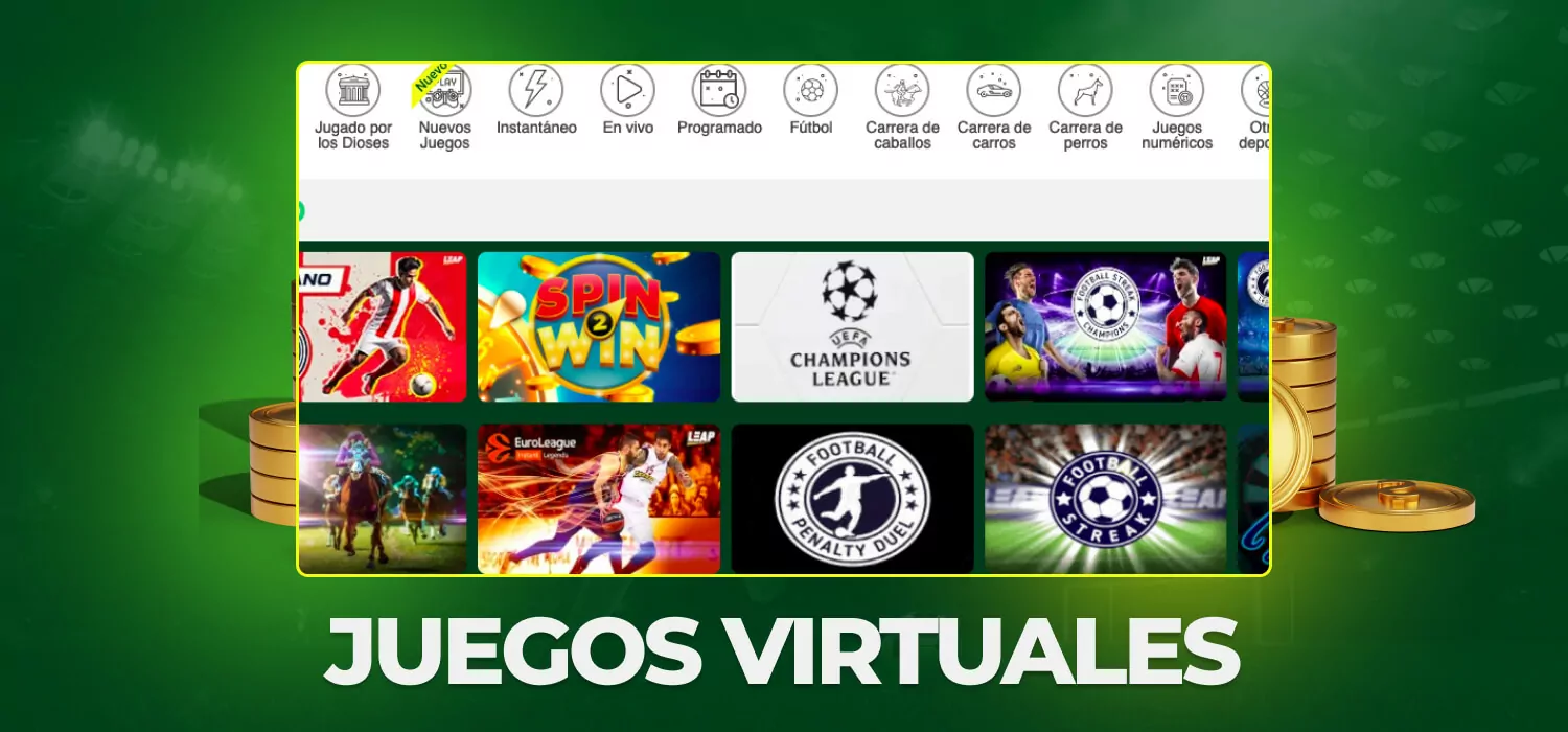 Juegos Virtuales en Platin Casino